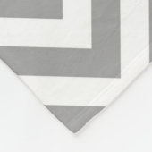 Dk Gray Lg Zickzack Himbeere Quatrefolie 3 Monogra Fleecedecke (Ecke)