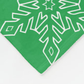 Dk Green Christmas BG Snowflake Boarder Clipart Fleecedecke (Ecke)