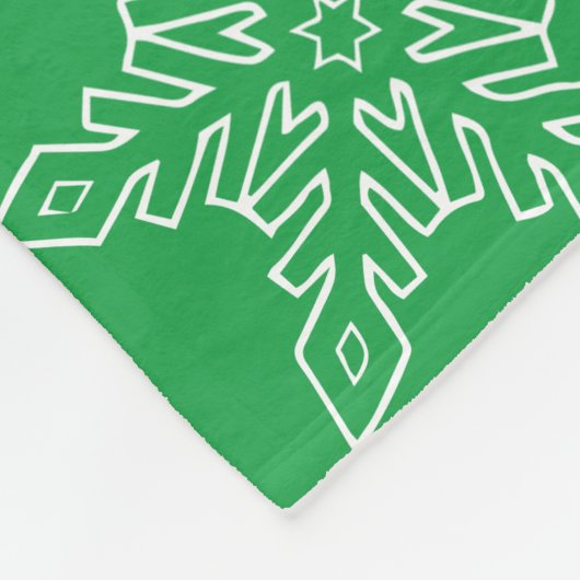 Dk Green Christmas BG Snowflake Boarder Clipart Fleecedecke (Ecke)