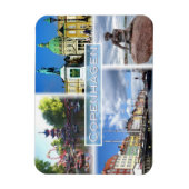 DK Kopenhagen - Tivoli Garden - Amalienborg Landkr Magnet (Vertikal)