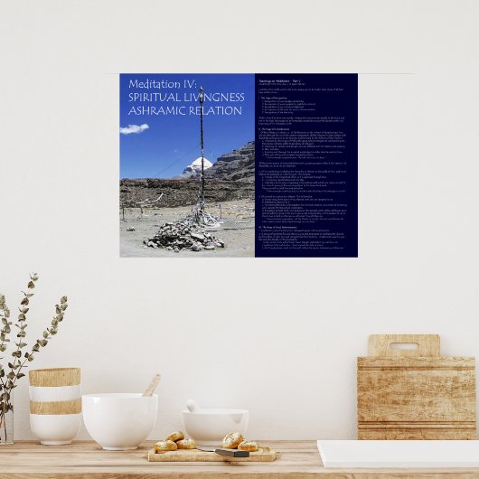 DK Meditation Series: Meditation IV Poster (Küche)