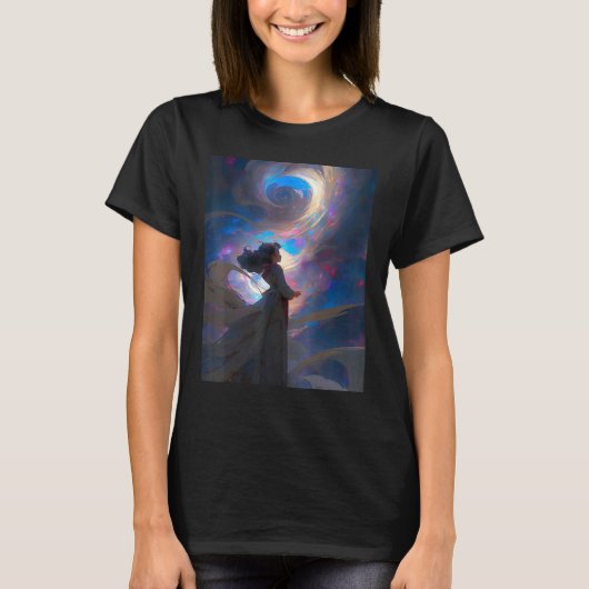 DKH138 Sci fi Graphic  Bright Sky Wish T-Shirt (Vorderseite)