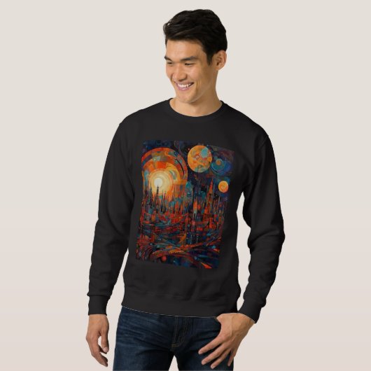 DKH138 Sci fi Graphic One for the Journey Sweatshirt (Vorne ganz)