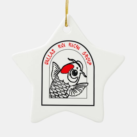 Dkk-Stern-Verzierung Keramik Ornament (Vorne)