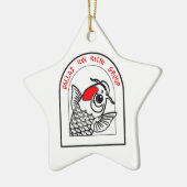 Dkk-Stern-Verzierung Keramik Ornament (Links)