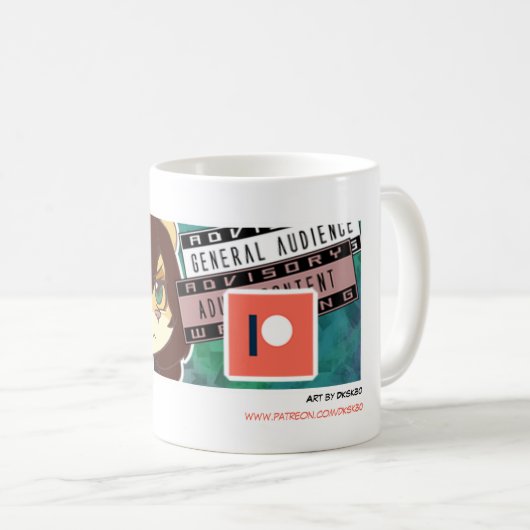 Dksk30's Patreon $3 Tier 'Sharpi's rett' Kaffeetasse (VorderseiteRechts)
