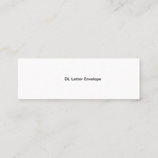 DL Letter Envelope Telefonnummerkarte (Vorderseite)