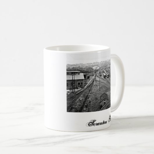 DL u. W Eisenbahn Scranton PA. Tasse (VorderseiteRechts)