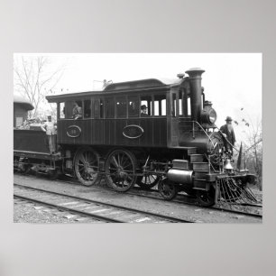 DL+ W-Dampf-Inspektions-Lokomotive Poster