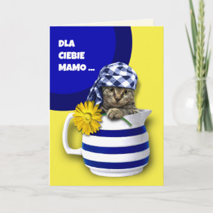 Dla Ciebie Mamo Muttertagskarte auf Polnisch Karte