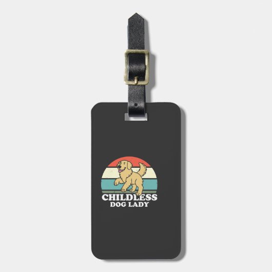 dless Dog Lady Gepäckanhänger (Vorderseite vertikal)