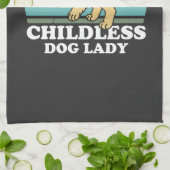 dless Dog Lady Geschirrtuch (Gefaltet)
