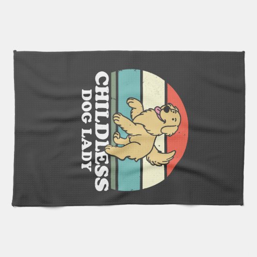 dless Dog Lady Geschirrtuch (Horizontal)