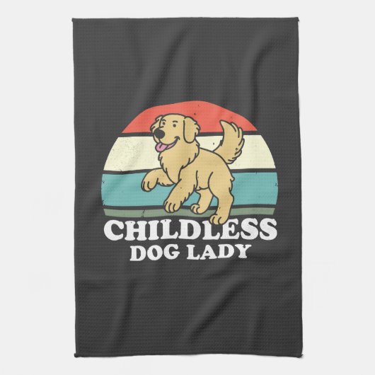 dless Dog Lady Geschirrtuch (Vertikal)
