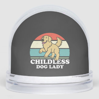 dless Dog Lady Schneekugeln