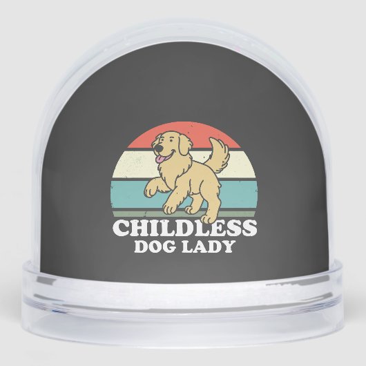 dless Dog Lady Schneekugeln (Vorderseite)