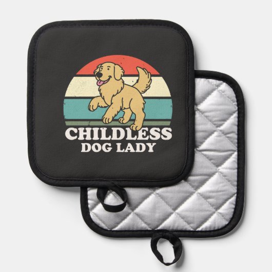 dless Dog Lady Topflappen (Vorderseite/Rückseite)