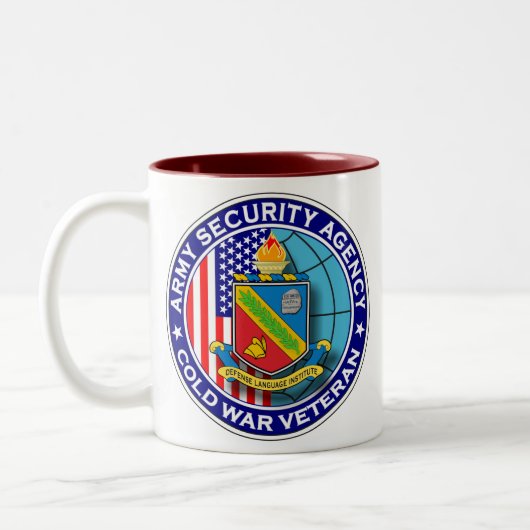DLI - Kalter Kriegs-Tierarzt 1 ASA Zweifarbige Tasse (Links)