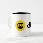 DLive Logo-Tassen Zweifarbige Tasse (Vorderseite Links)