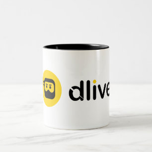 DLive Logo-Tassen Zweifarbige Tasse