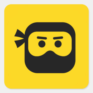 DLive Ninja Icon Quadratischer Aufkleber