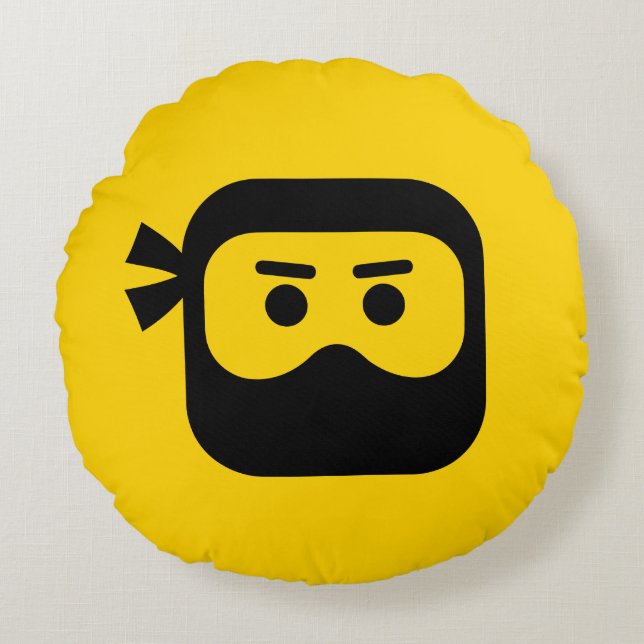 DLive rundes Kissen (Vorderseite)