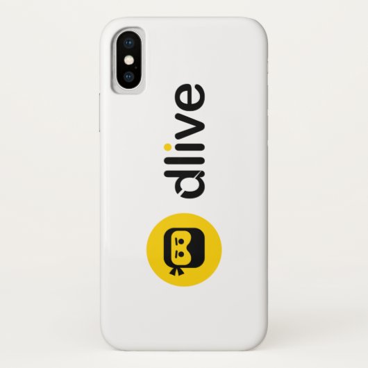 DLive schwarze volle Logo-Telefon-Hüllen Case-Mate iPhone Hülle (Rückseite)