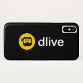 DLive weiße volle Logo-Telefon-Hüllen Case-Mate iPhone Hülle (Rückseite (Horizontal))