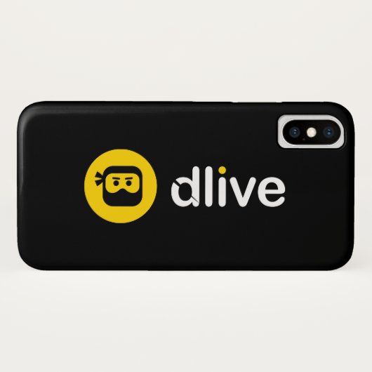 DLive weiße volle Logo-Telefon-Hüllen Case-Mate iPhone Hülle (Rückseite (Horizontal))