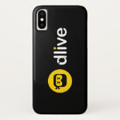 DLive weiße volle Logo-Telefon-Hüllen Case-Mate iPhone Hülle (Rückseite)
