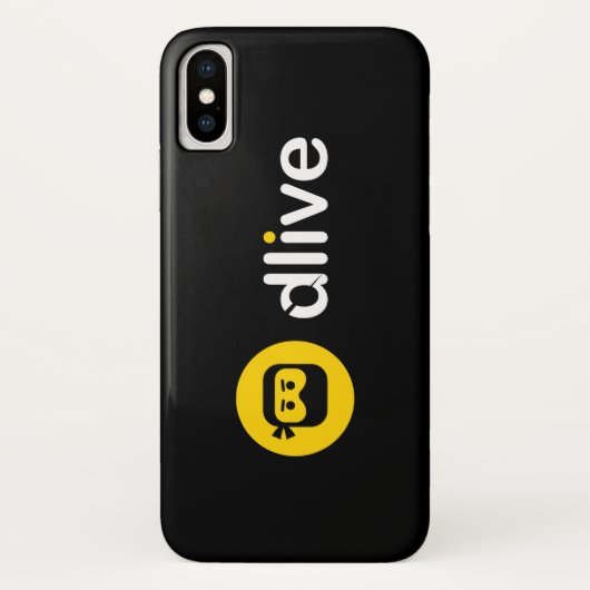 DLive weiße volle Logo-Telefon-Hüllen Case-Mate iPhone Hülle (Rückseite)