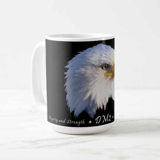 DM2: Würde und Stärke Kaffeetasse (Vorderseite Links)