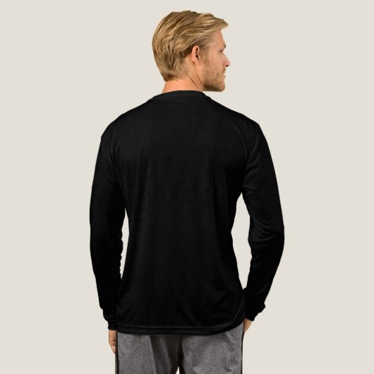 DM-02 SCHWARZ Tri-Blend SHIRT (Voller Rücken)