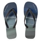 DM-2023-NFT-00266-Scape 'Tenby Beach' Flip Flops Badesandalen (Fußbett)