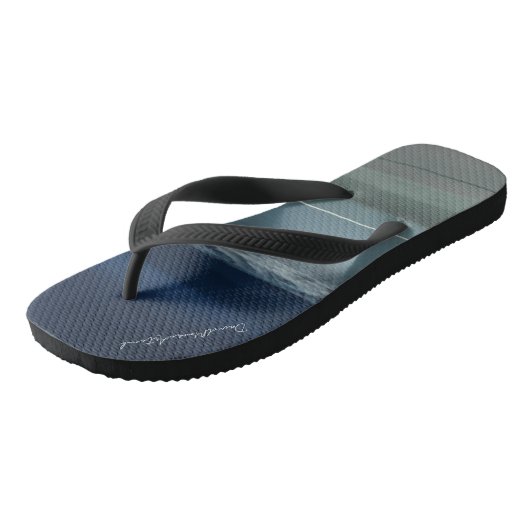 DM-2023-NFT-00266-Scape 'Tenby Beach' Flip Flops Badesandalen (Schrägansicht)