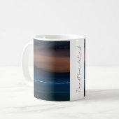 DM-2023-NFT-00267 "Sunset over Woolacombe Beach" Kaffeetasse (Vorderseite Links)