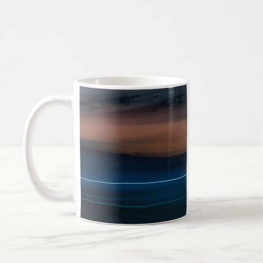 DM-2023-NFT-00267 "Sunset over Woolacombe Beach" Kaffeetasse (Links)