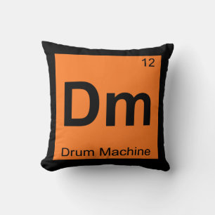 Dm - Drum-Maschine Chemie Periodensystem Symbol Kissen