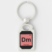 Dm - Durham North Carolina Chemie City Symbol Schlüsselanhänger (Vorderseite)