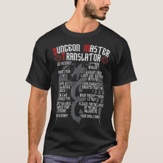 DM Translator Tabletop Mainboard Game RPG Gamer Ga T-Shirt