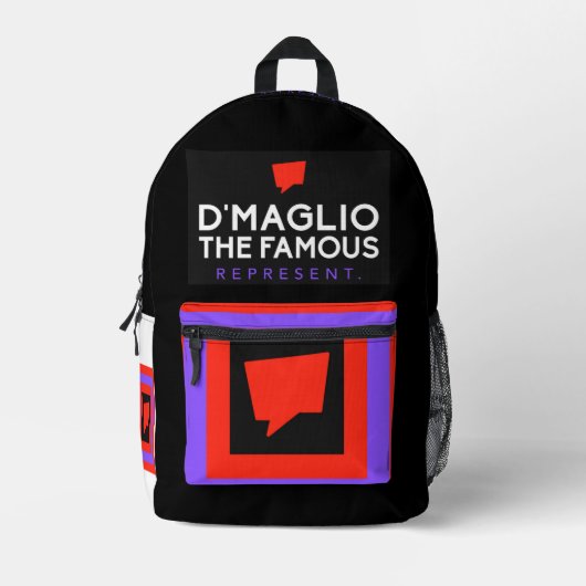D'Maglio und der schwarze Rucksack (Vorderseite)