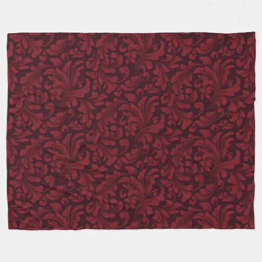 Dmask Viktorianisches Nahtloses Royal-Muster Fleecedecke (Vorderseite (Horizontal))