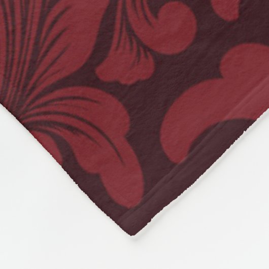 Dmask Viktorianisches Nahtloses Royal-Muster Fleecedecke (Ecke)