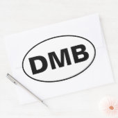 DMB-Initialsticker Ovaler Aufkleber (Umschlag)