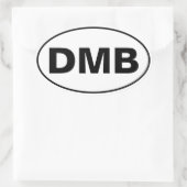 DMB-Initialsticker Ovaler Aufkleber (Tasche)
