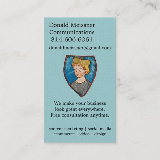 DMC Visitenkarten Visitenkarte (Rückseite)