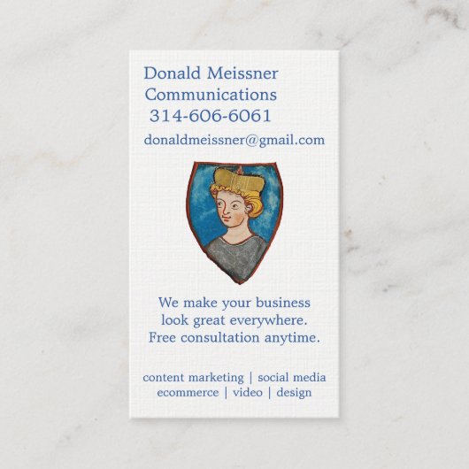 DMC Visitenkarten Visitenkarte (Vorderseite)