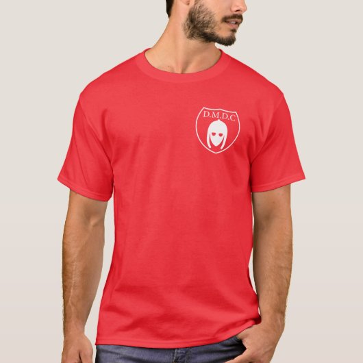 DMDC Detectorists Badge White T-Shirt (Vorderseite)