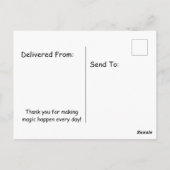 dmin Professionals Day MVP Trophy Greeting Postkarte (Rückseite)