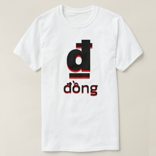 ₫ đMinng white T-Shirt (Design vorne)
